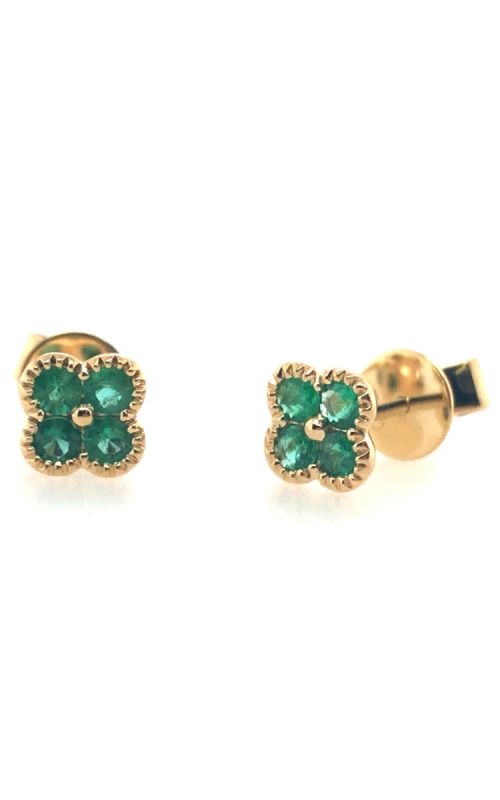 18K Yellow Gold Stud Earrings