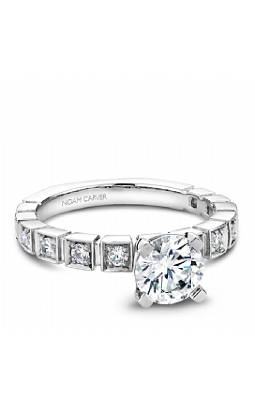 Stunning 14K White Gold Engagement Ring