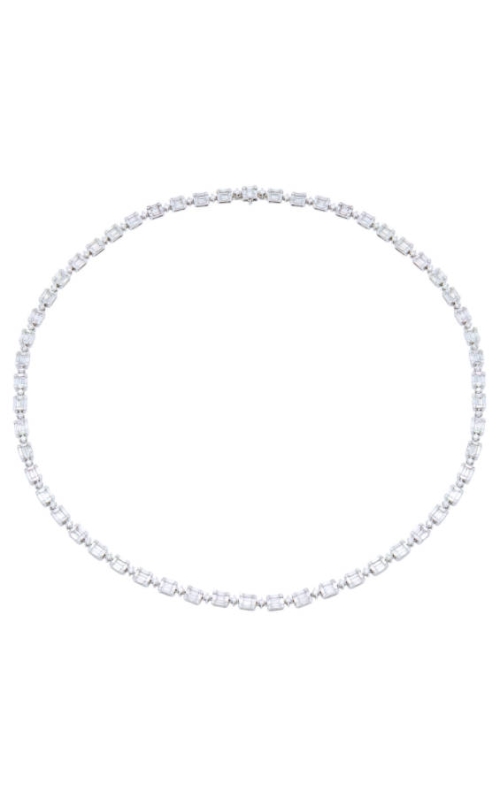 Exquisite 18K White Gold Diamond Necklace