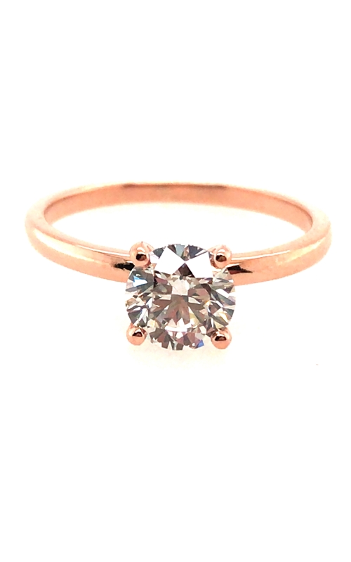 Lab Grown Diamond Solitaire Ring in 14k Rose Gold