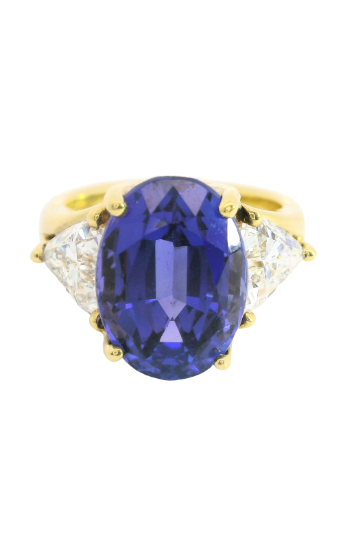 Luxurious 18K Yellow Gold Gemstone Ring