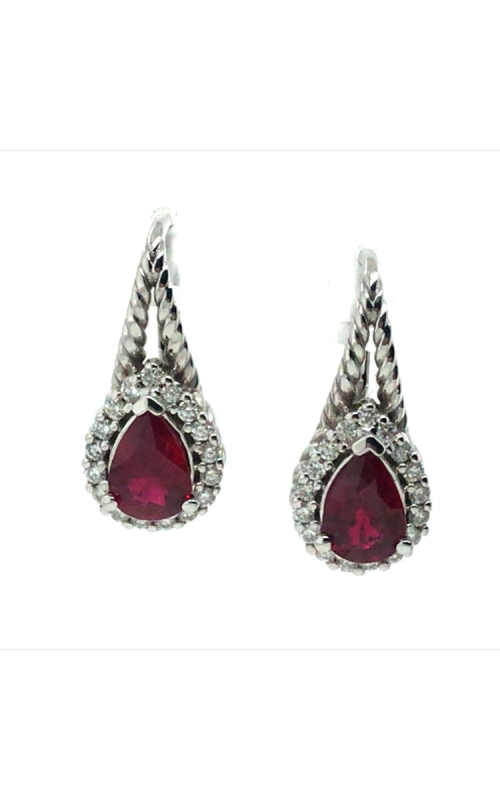 Exquisite 14K White Gold Drop Earrings