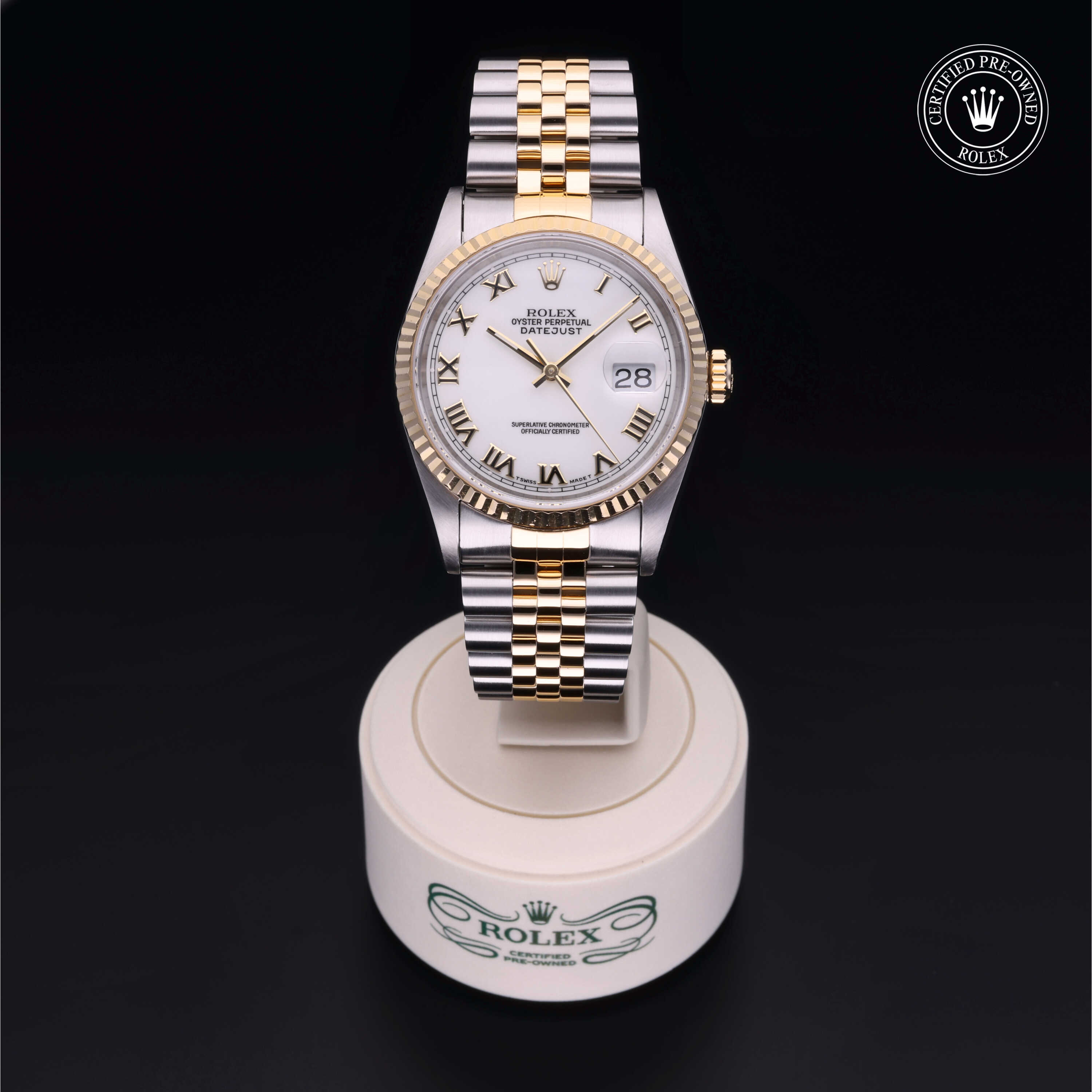 Rolex Datejust in Oystersteel and yellow gold  at Gruno's Diamonds