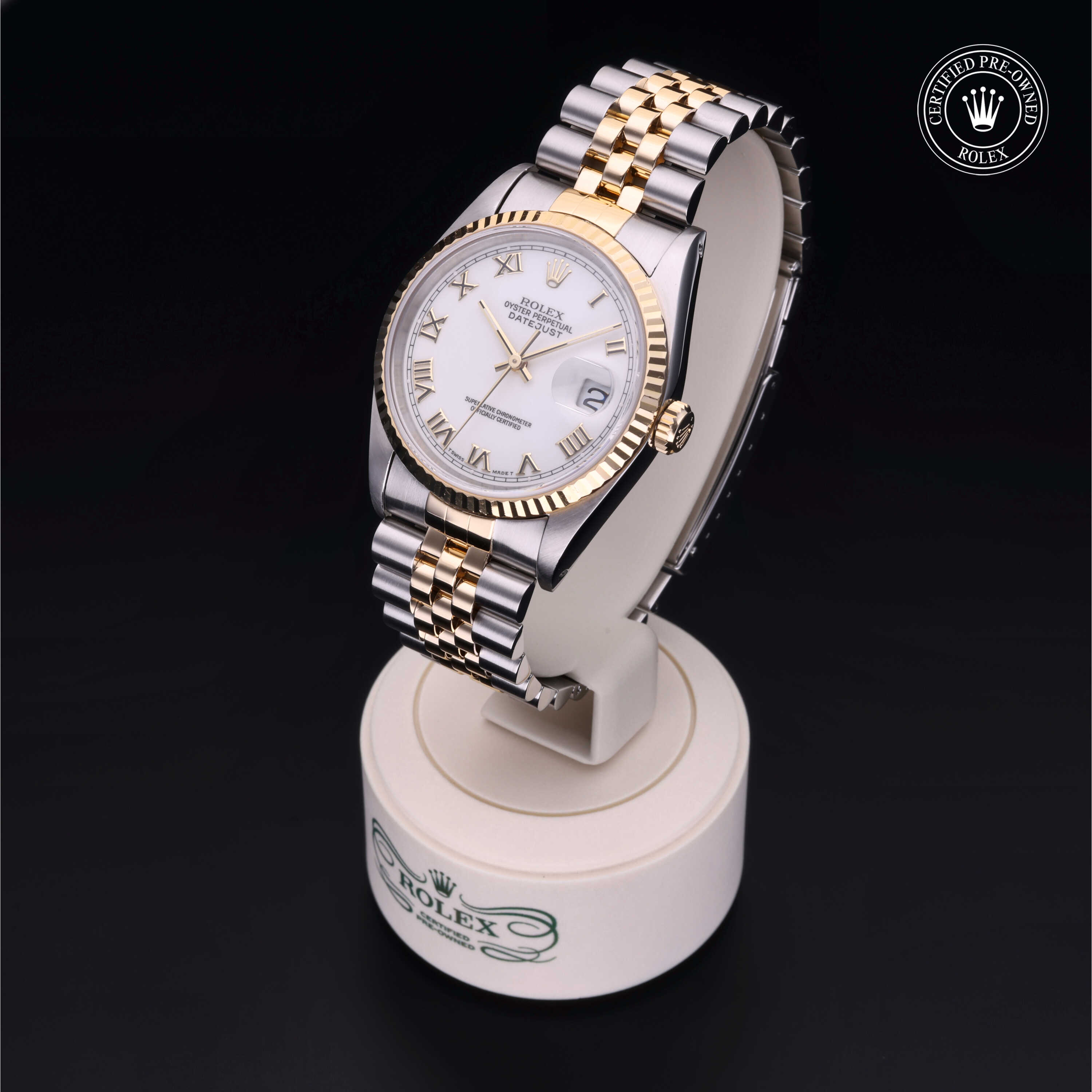 Rolex Datejust in Oystersteel and yellow gold  at Gruno's Diamonds