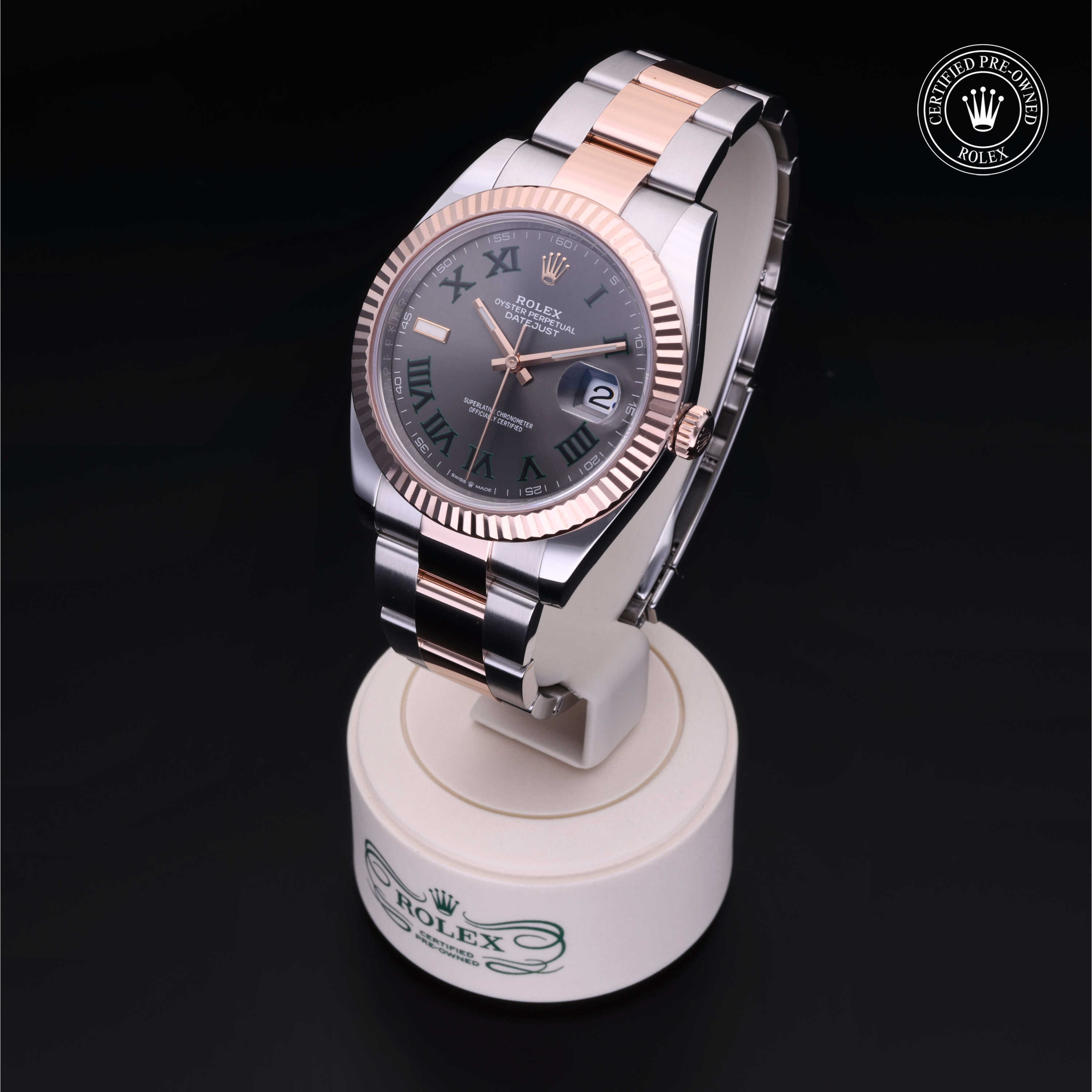 Rolex Certified Pre Owned Oyster Perpetual Datejust 41 41 mm in Rolesor 18 Carat Red 126331 Gruno s Diamonds