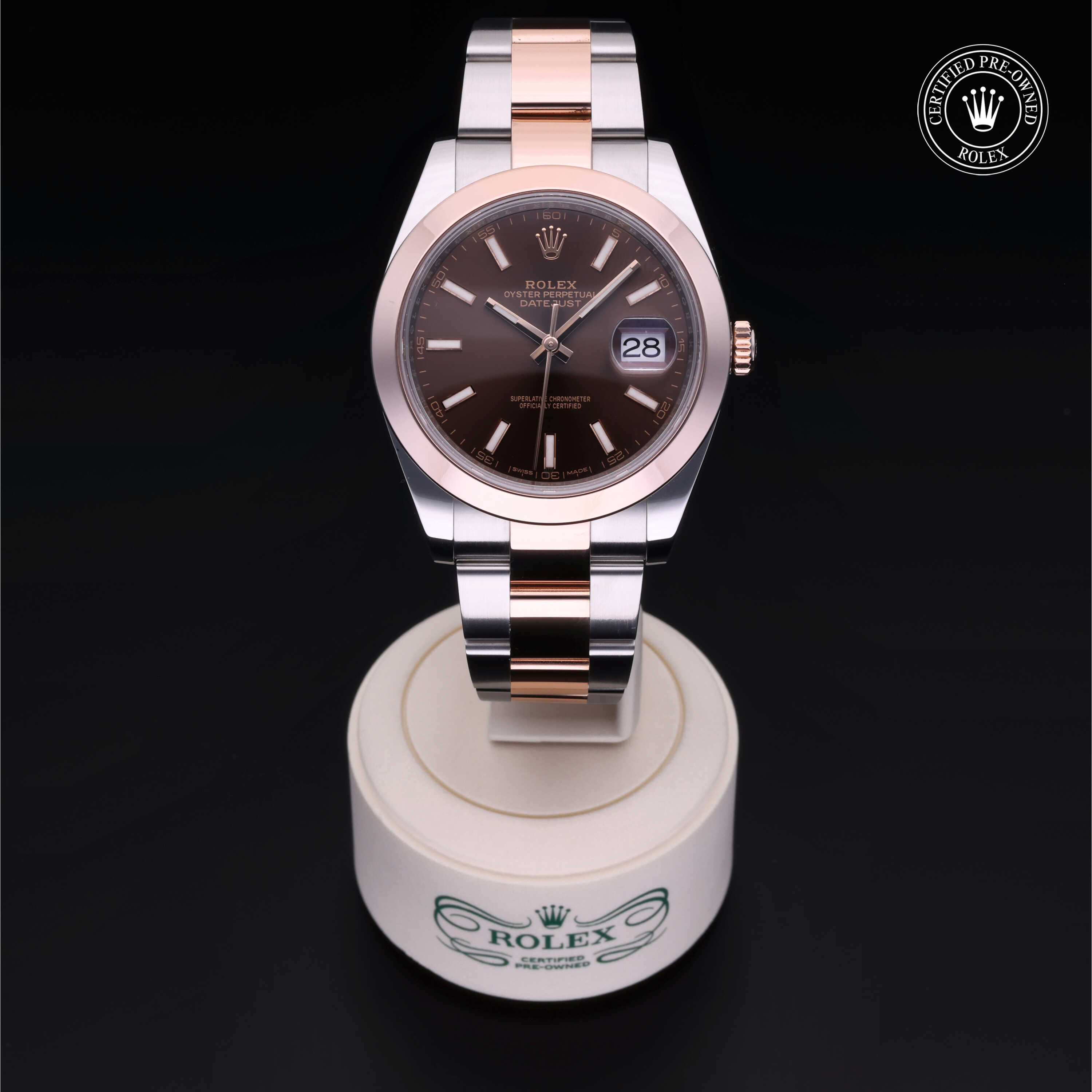 Rolex Datejust in Rolesor 18 Carat Red M126301-0001 at Gruno's Diamonds