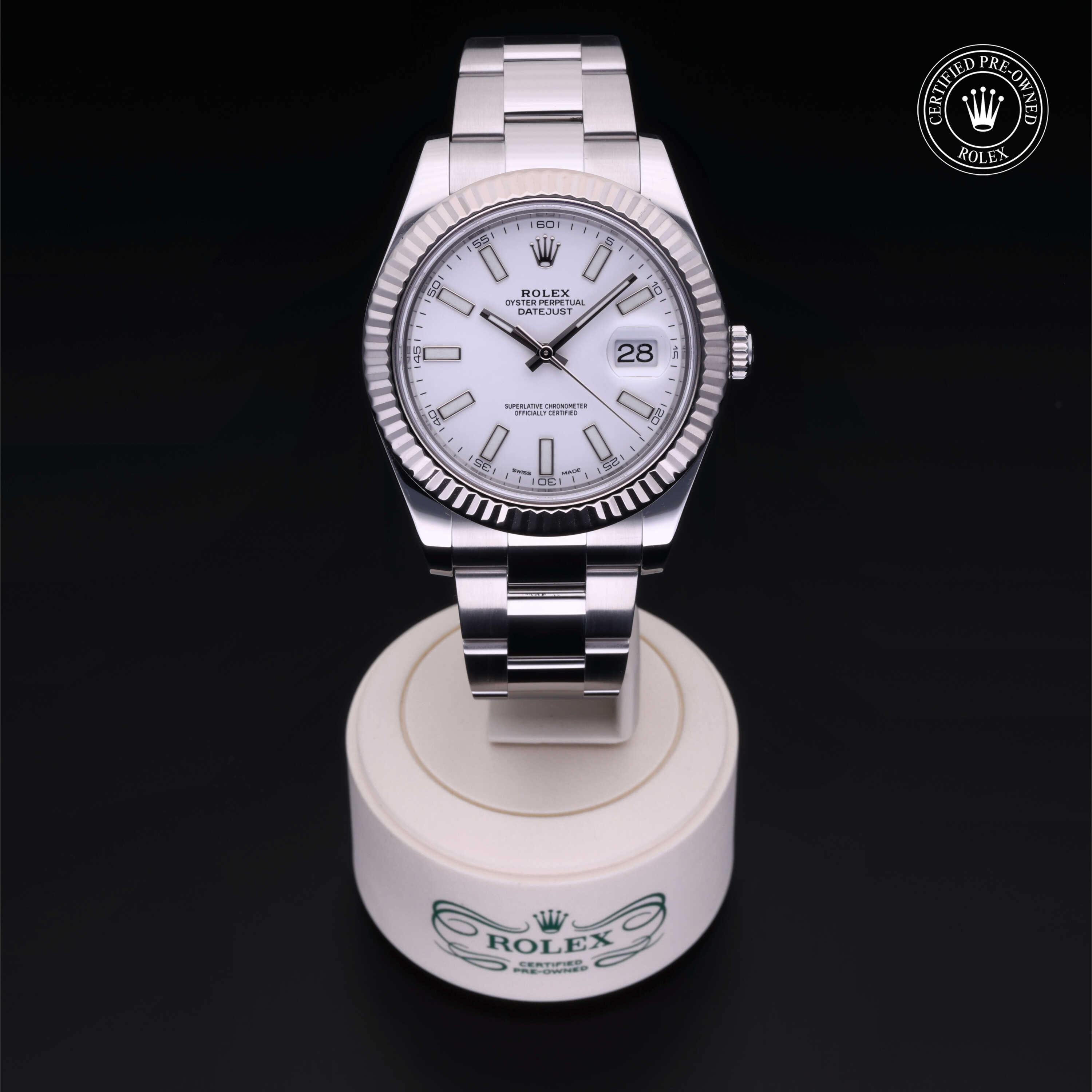 Rolex Datejust II in Rolesor 18 Carat White M116334-0006 at Gruno's Diamonds