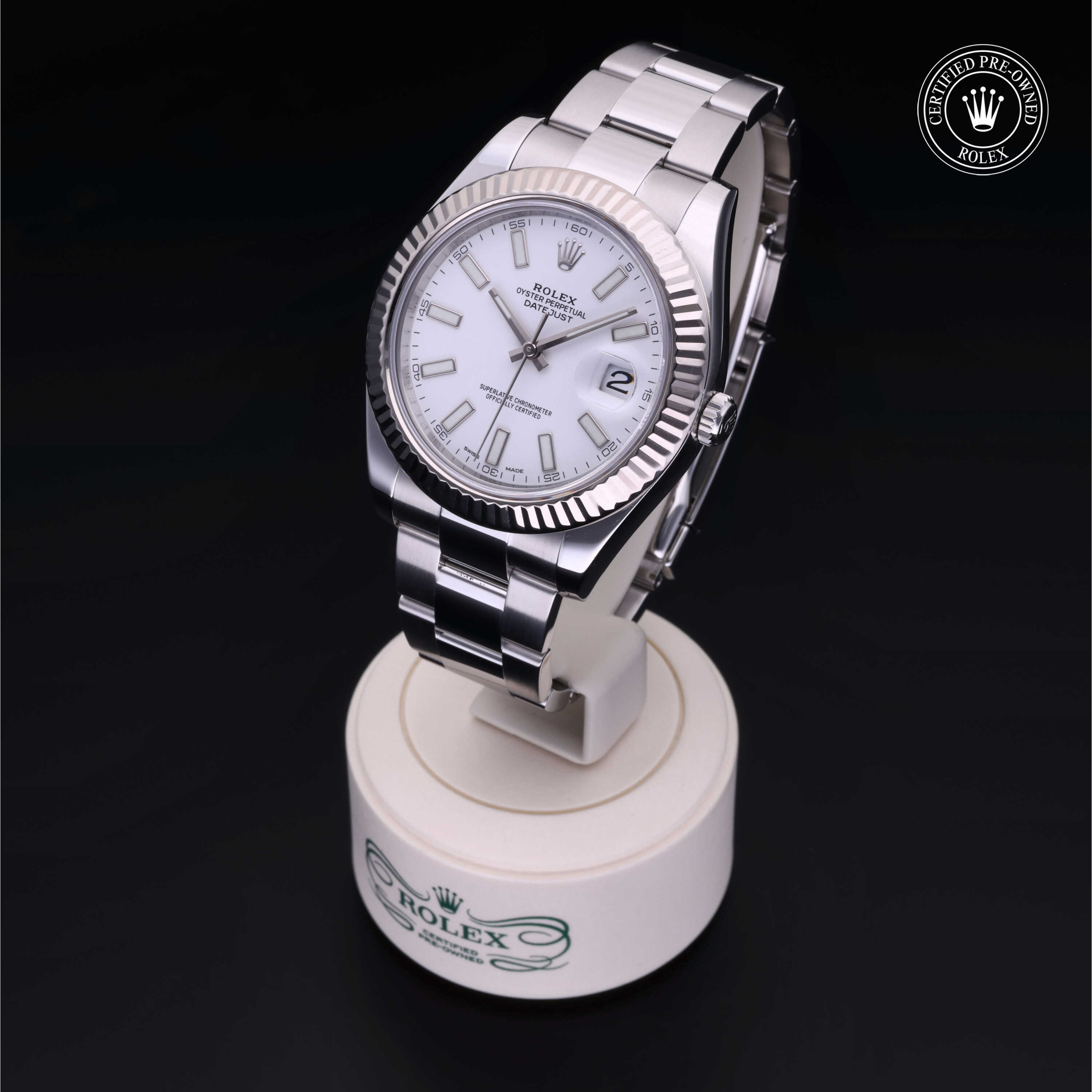 Rolex Datejust II in Rolesor 18 Carat White M116334-0006 at Gruno's Diamonds