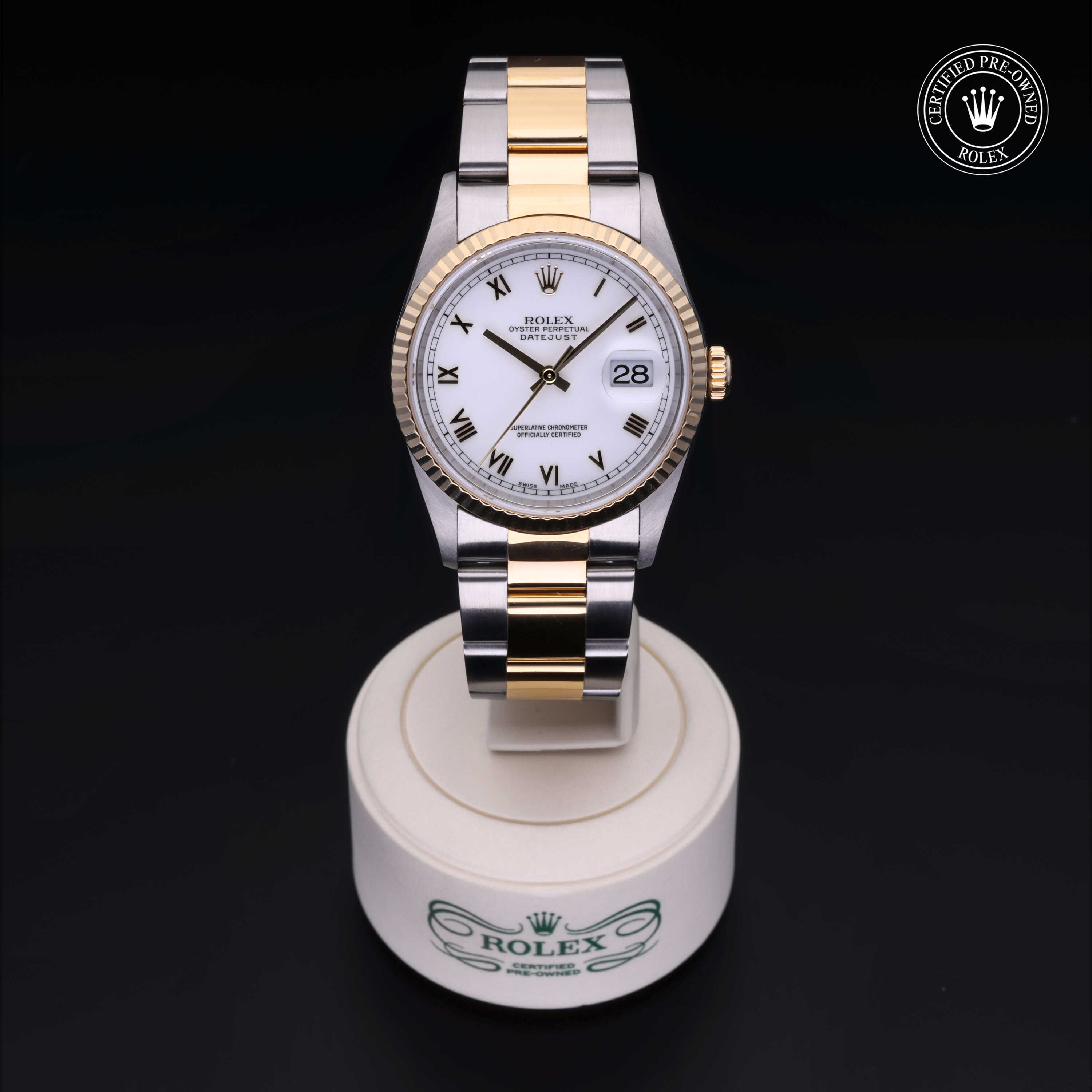 Rolex Datejust in Rolesor 18 Carat Yellow M16233-0023 at Gruno's Diamonds