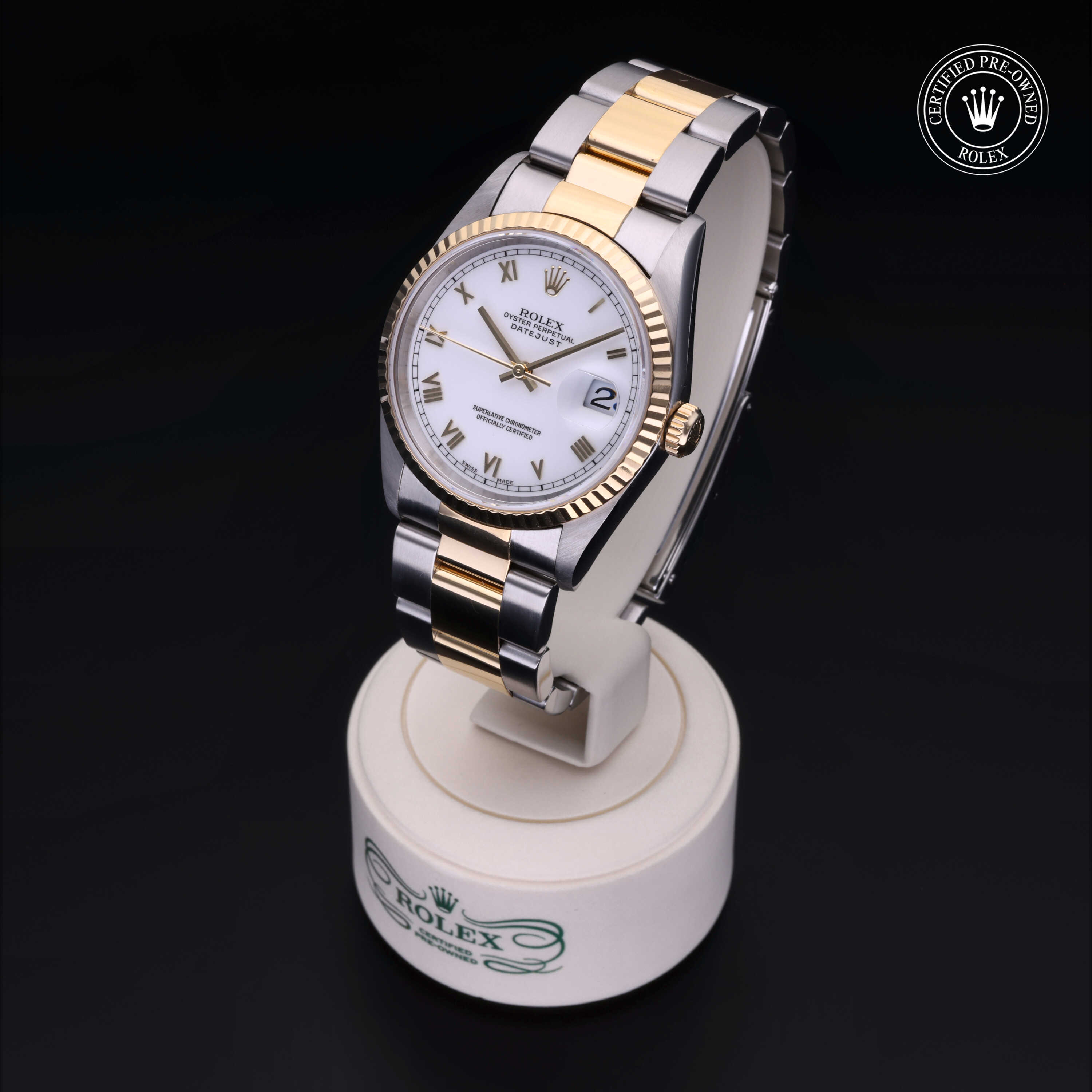 Rolex Datejust in Rolesor 18 Carat Yellow M16233-0023 at Gruno's Diamonds