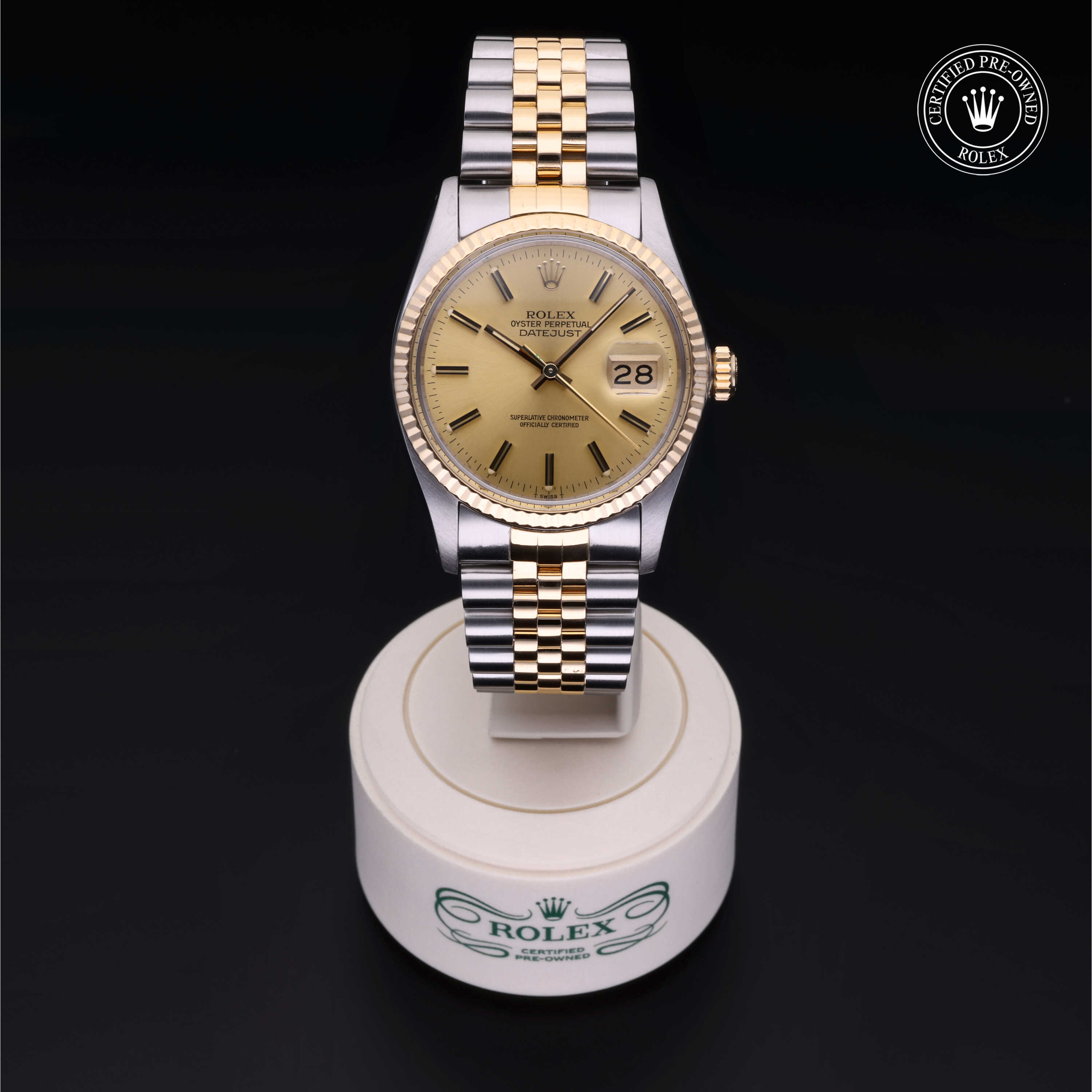 Rolex Datejust in Rolesor 18 Kilates Amarillo  at Gruno's Diamonds