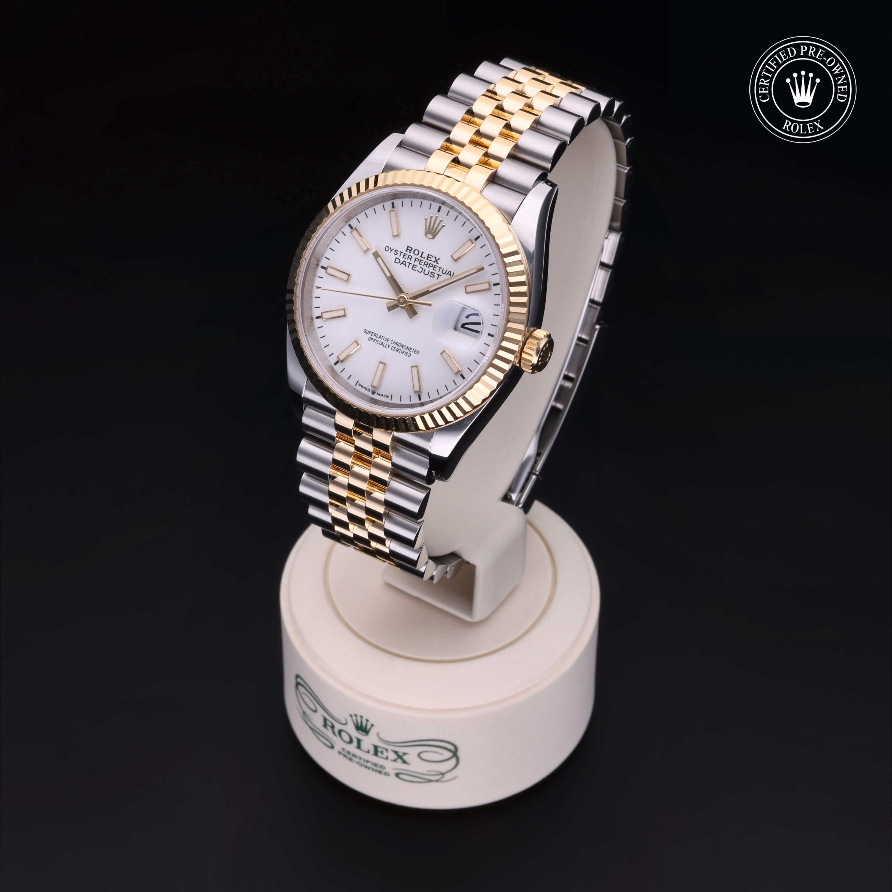 Rolex Datejust in Rolesor 18 Kilates Amarillo M126233-0019 at Gruno's Diamonds