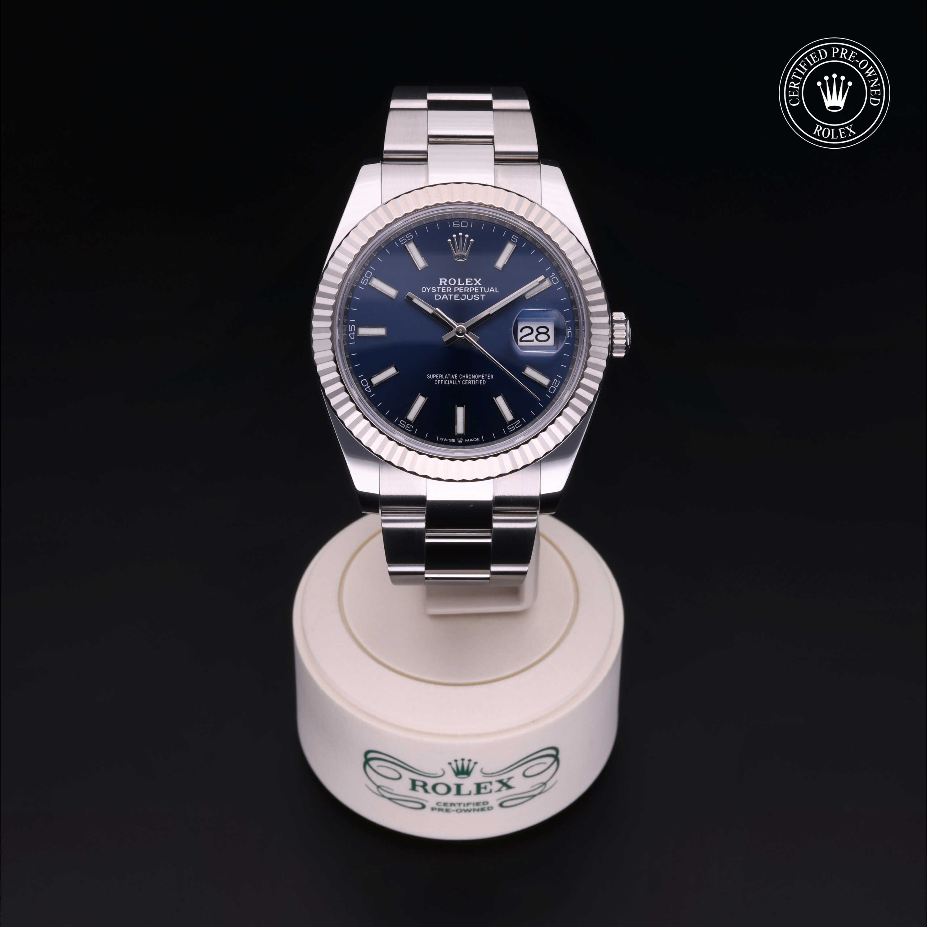 Rolex Datejust in Rolesor 18 Carat White M126334-0001 at Gruno's Diamonds