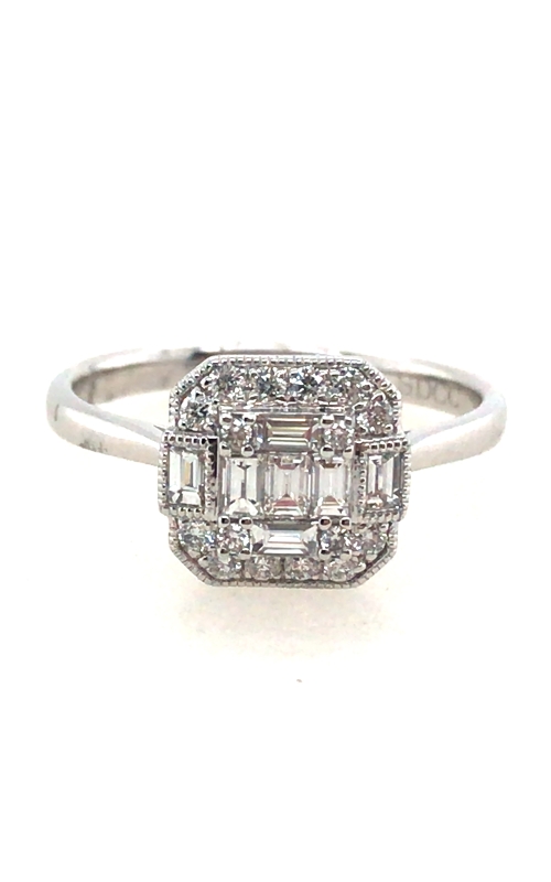 Luxurious 14K White Gold Diamond Ring