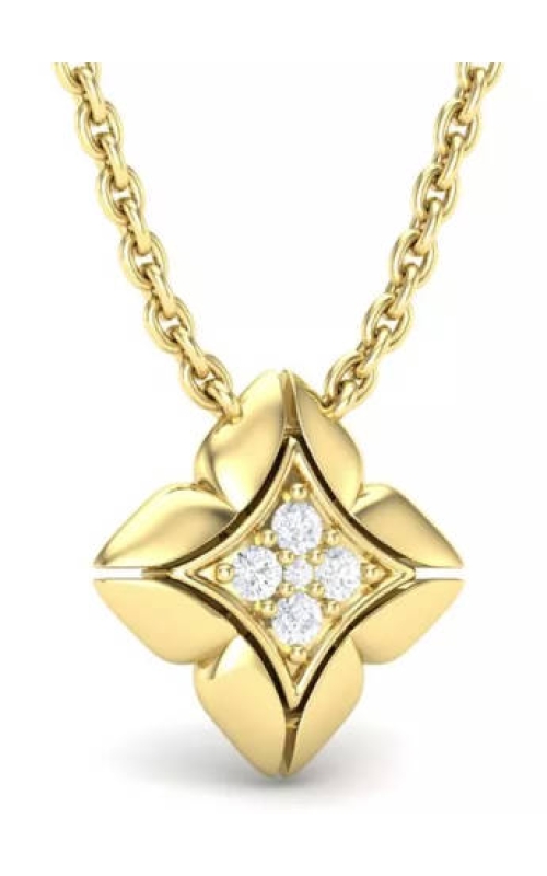 14K Yellow Gold Diamond Necklace - Luxurious & Timeless Jewelry